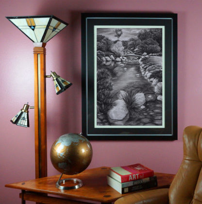 Child's Bridge Japanese Friendship Garden - Charcoal - Image 2