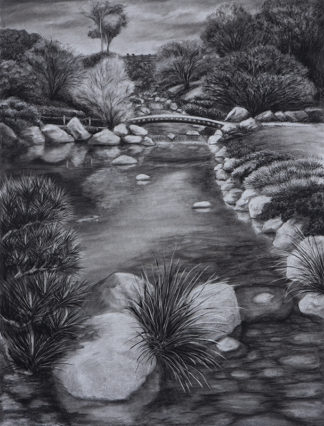 Child's Bridge Japanese Friendship Garden - Charcoal