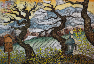 Family Trees #3 Monoprint