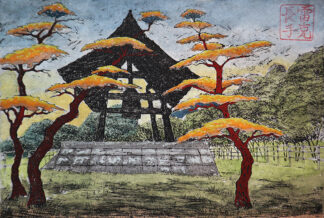 Shizuoka Temple #2 Monoprint