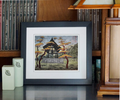 Shizuoka Temple #2 Monoprint - Image 2
